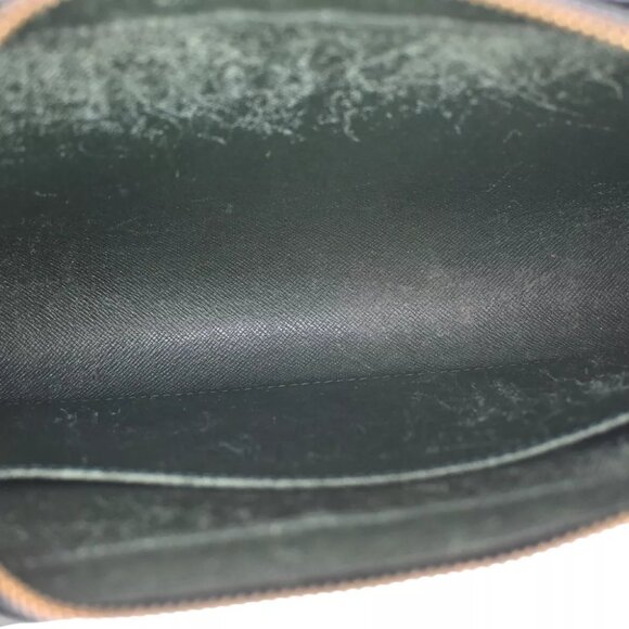 LOUIS VUITTON LV Logo BAIKAL Clutch Hand Bag Taiga Leather Epicea M30184 04YE051 - Picture 6 of 16